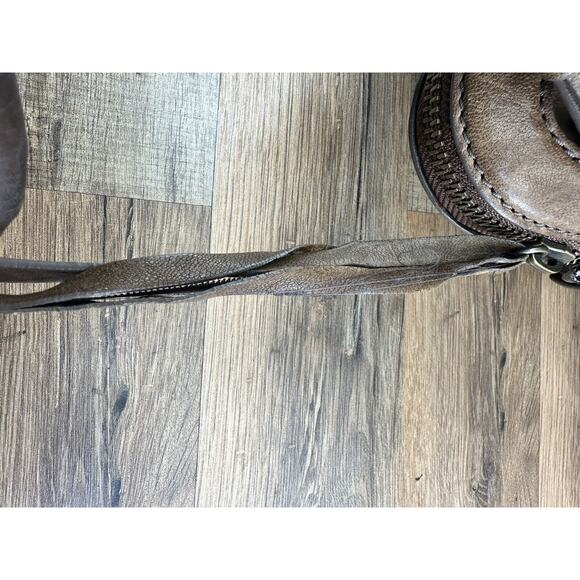 AllSaints Tote Bag Olive Green Suede Handbag Purse Shoulder Bag - Picture 7 of 9